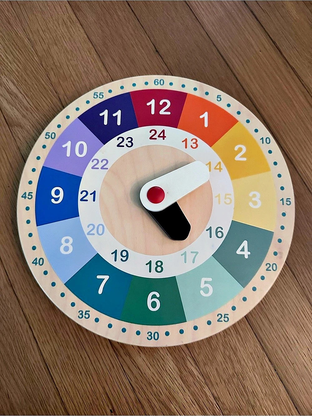 IKEA Teaching Clock Multicolor & Brown